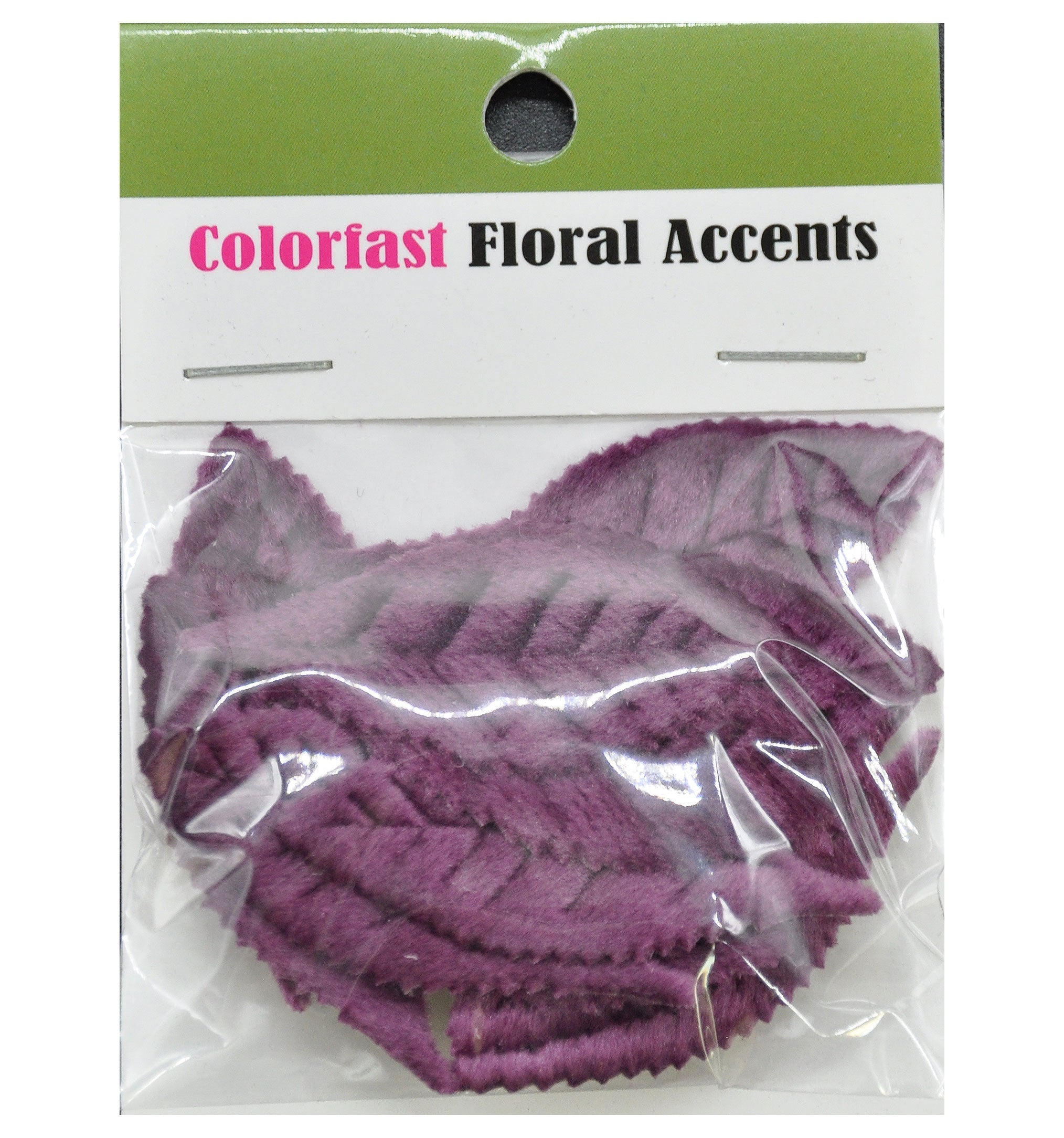 Belagio Enterprises - 12pcs Velvet Leaf Appliques - 1 3/4" x 2" (6 Cards Per Order) - BPPL-A1-70