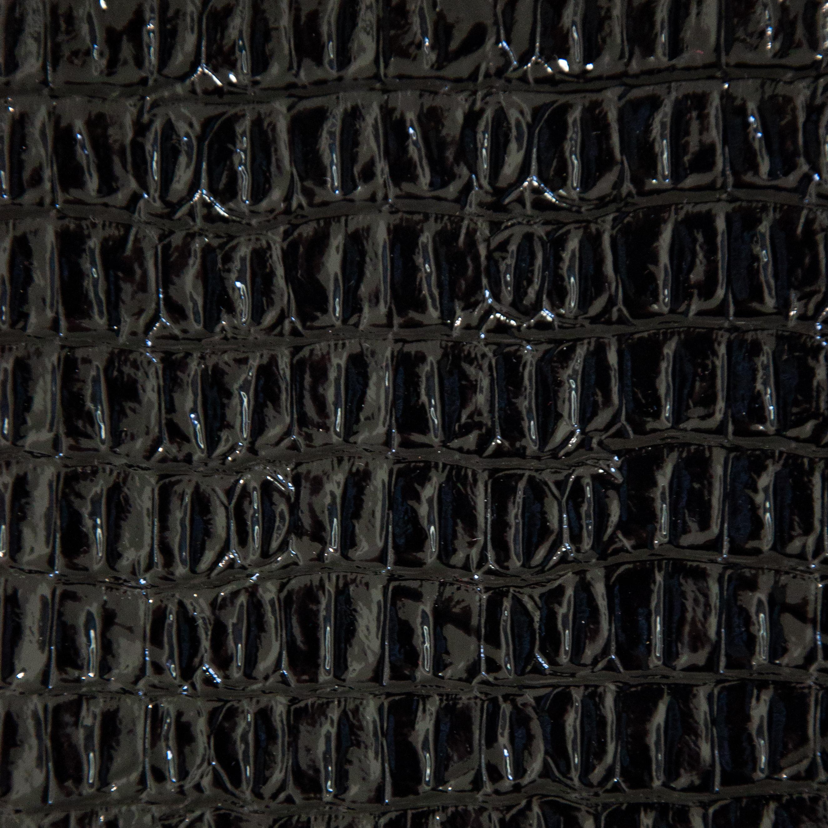 Belagio Enterprises - 17" X 36" Faux Crocodile Vinyl Fabric | BCV-02 Black