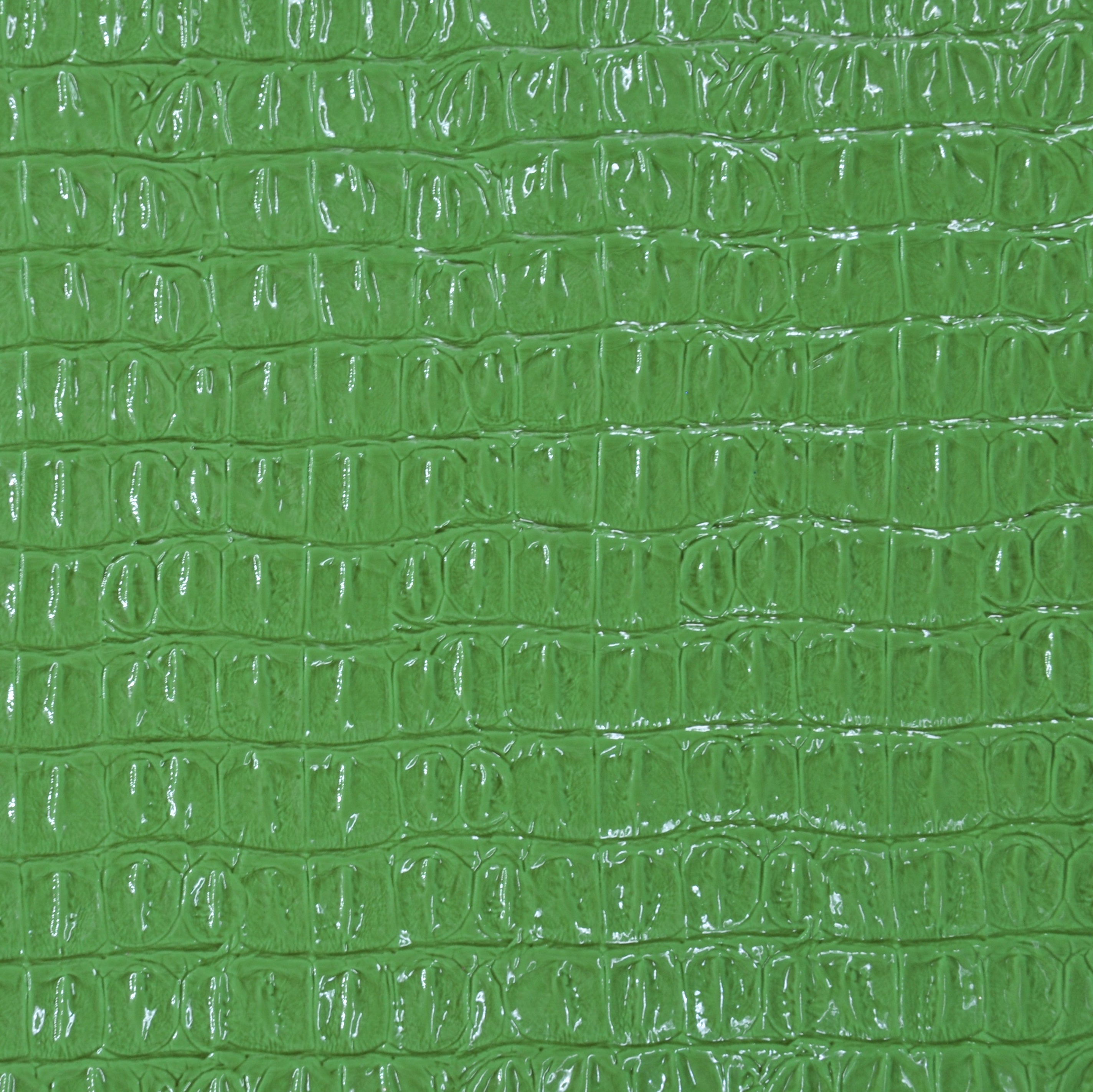 Belagio Enterprises - 17" X 36" Faux Crocodile Vinyl Fabric | BCV-14 Lime