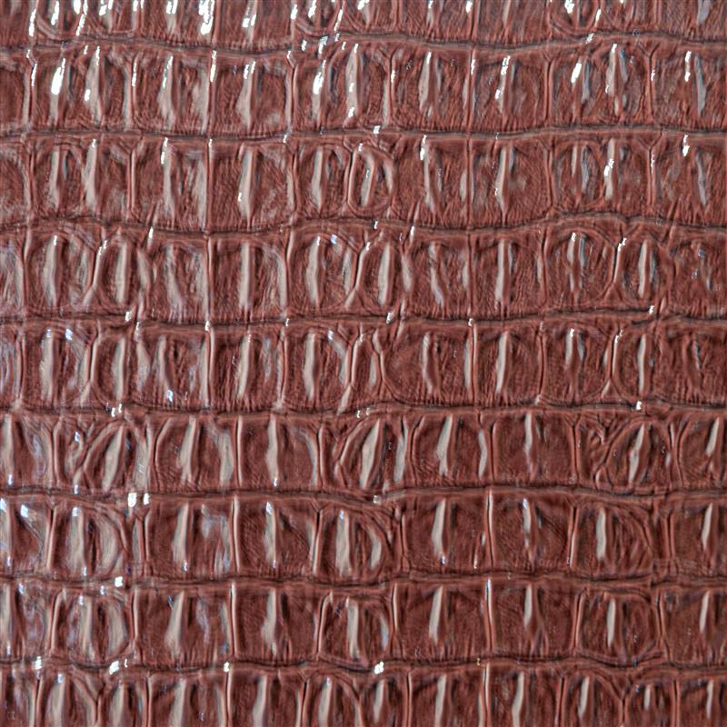 Belagio Enterprises - 17" X 36" Faux Crocodile Vinyl Fabric | BCV-66 Chocolate Brown