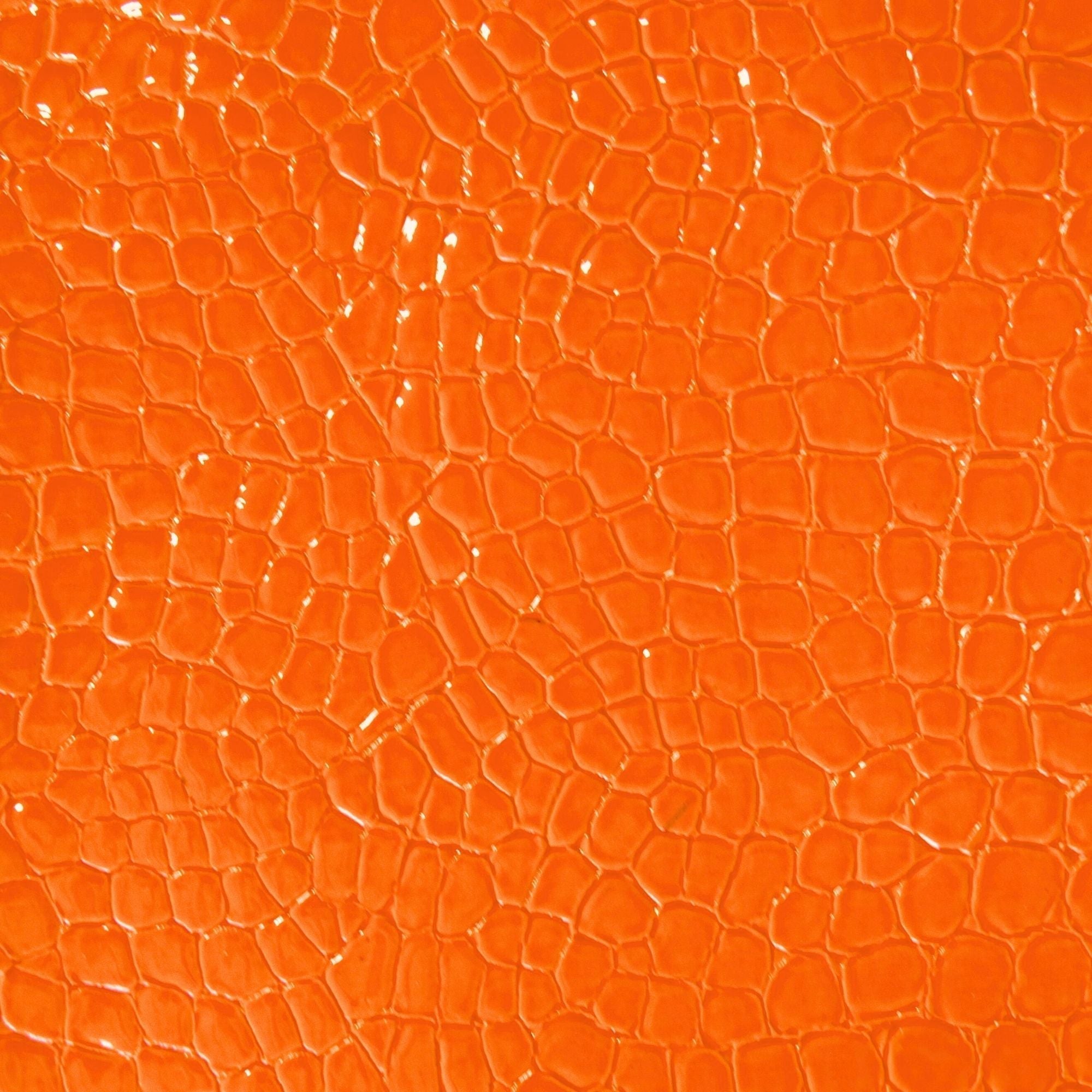 Belagio Enterprises - 17" X 36" Faux Snake Vinyl Fabric | BCV-19 Orange