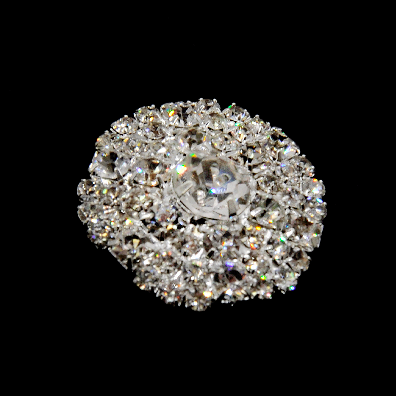 Belagio Enterprises - 1" Width Rhinestone Buttons (6pcs per Order) - BRB-120