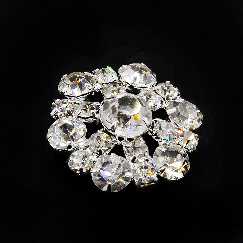 Belagio Enterprises - 1" Width Rhinestone Buttons (6pcs per Order) - BRB-122