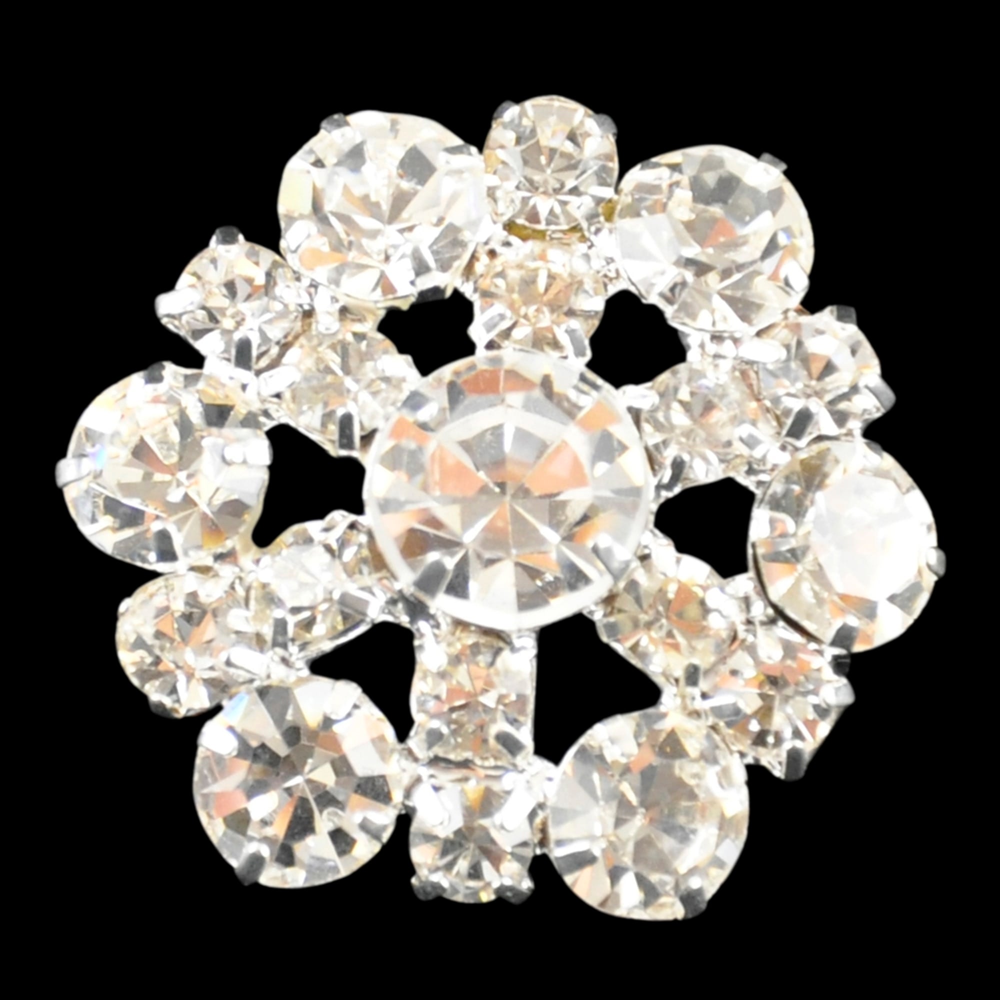 Belagio Enterprises - 1" Width Rhinestone Buttons (6pcs per Order) - BRB-122