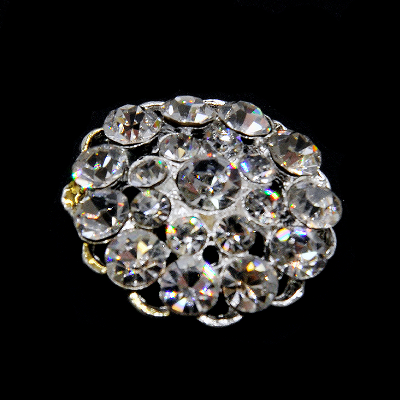 Belagio Enterprises - 1" Width Rhinestone Buttons (6pcs per Order) - BRB-153