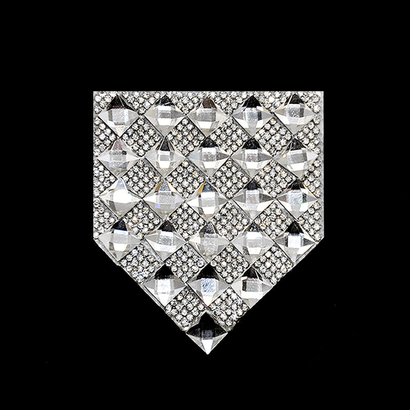 Belagio Enterprises - 2 1/2" Width Iron-On Shield Rhinestone Appliques - BRM-2