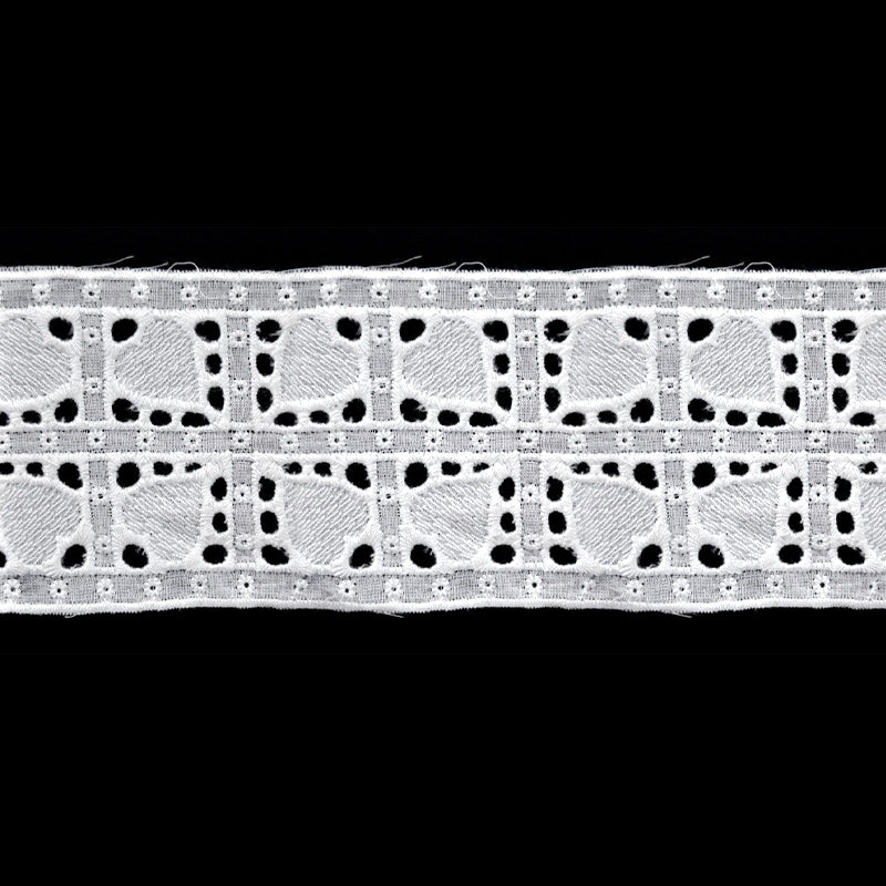 Belagio Enterprises - 2 3/8" width Flat Eyelet Lace Trim (20 Yard Roll) - BE-803