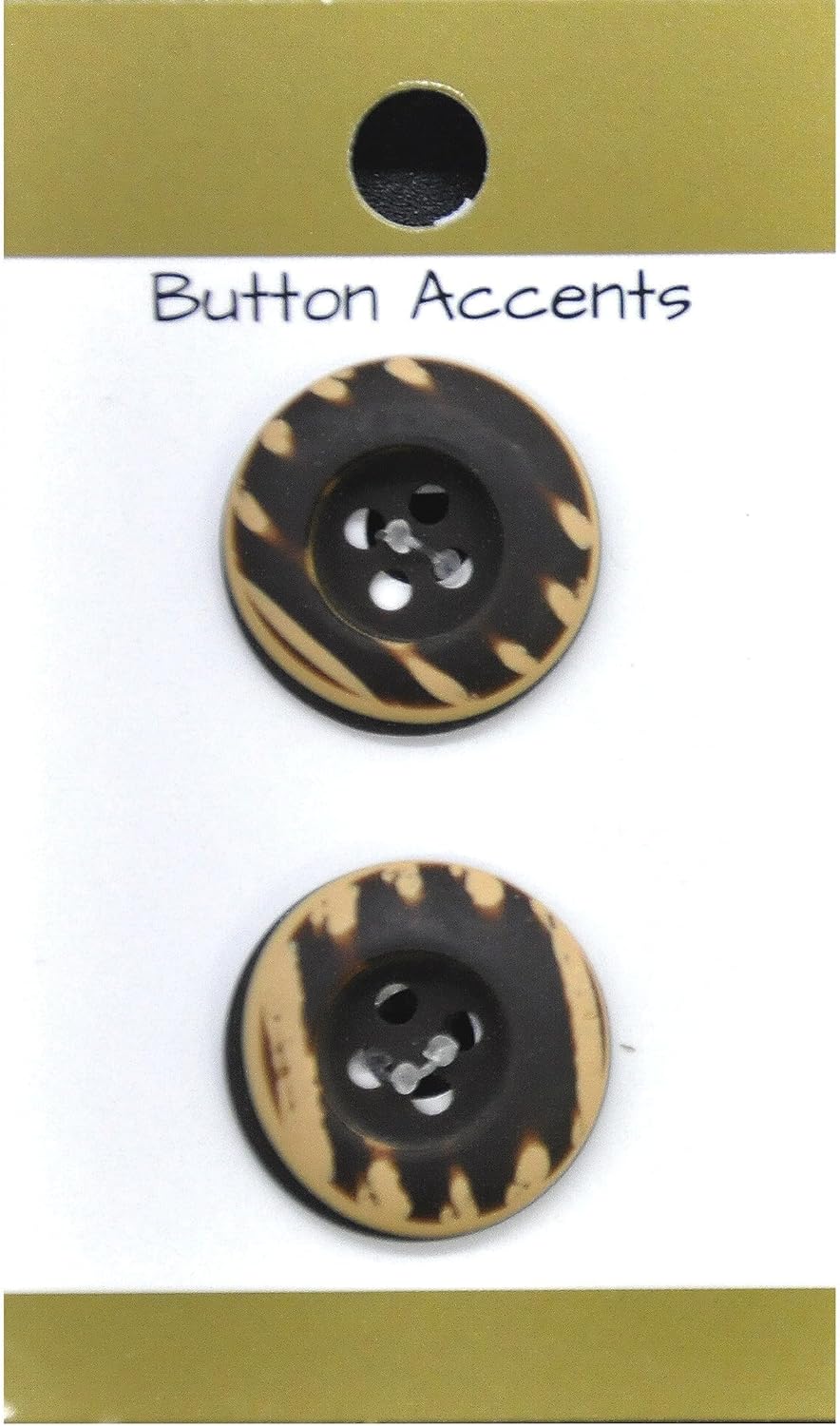 Belagio Enterprises - 2pcs Colorfast Resin Buttons (6 Cards Per Order) | BPP-B12 Brown