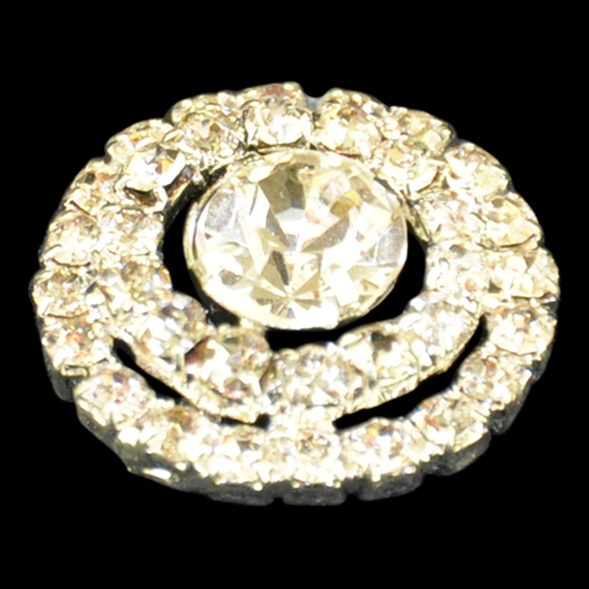 Belagio Enterprises - 3/4" Width Rhinestone Buttons (6pcs per Order) - BRB-104