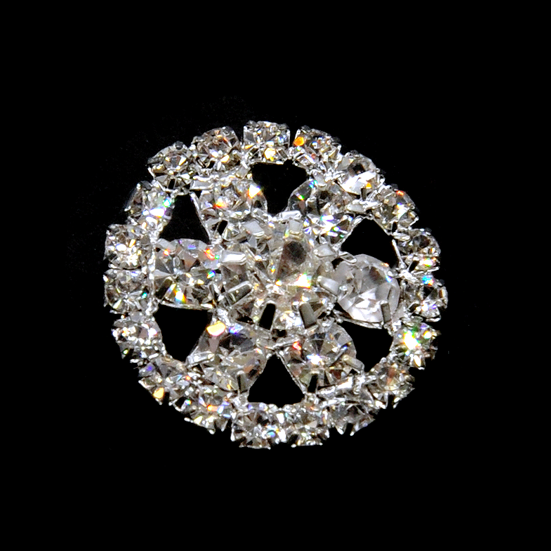 Belagio Enterprises - 3/4" Width Rhinestone Buttons (6pcs per Order) - BRB-112