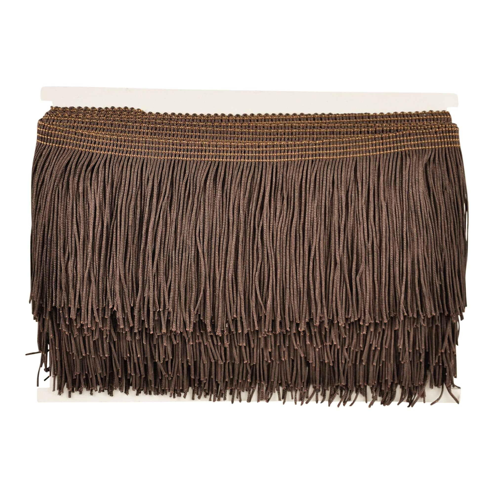 Belagio Enterprises - 4-inch Chainette Fringe (10 Yard Roll) - P-7044-06 Brown