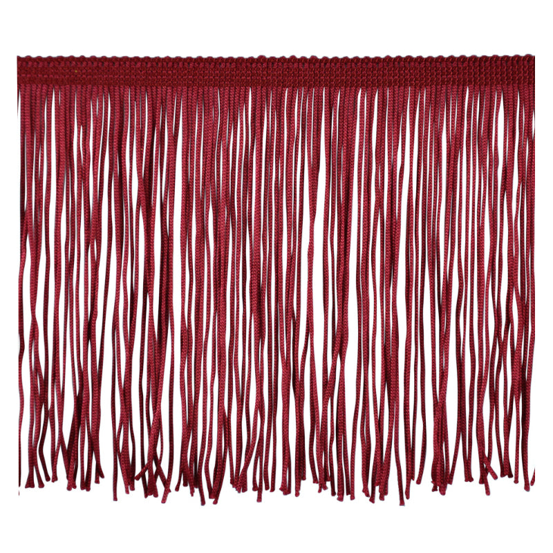 Belagio Enterprises - 4-inch Chainette Fringe (10 Yard Roll) - P-7044-17 Burgundy