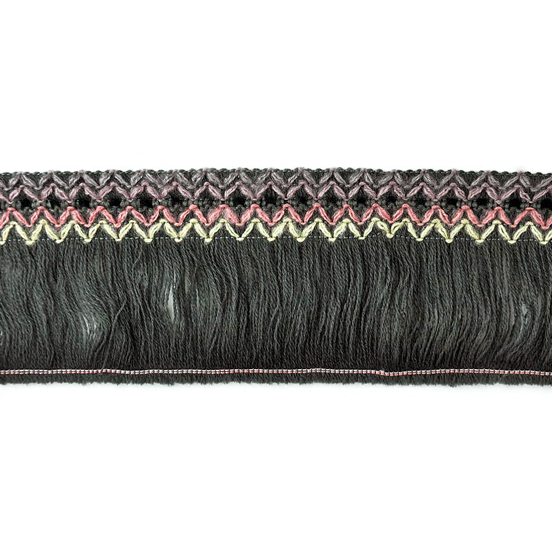 Belagio Enterprises - 4" length MOHAIR BRUSH FRINGE (25 Yard Roll) - BF-1359-49 Grey