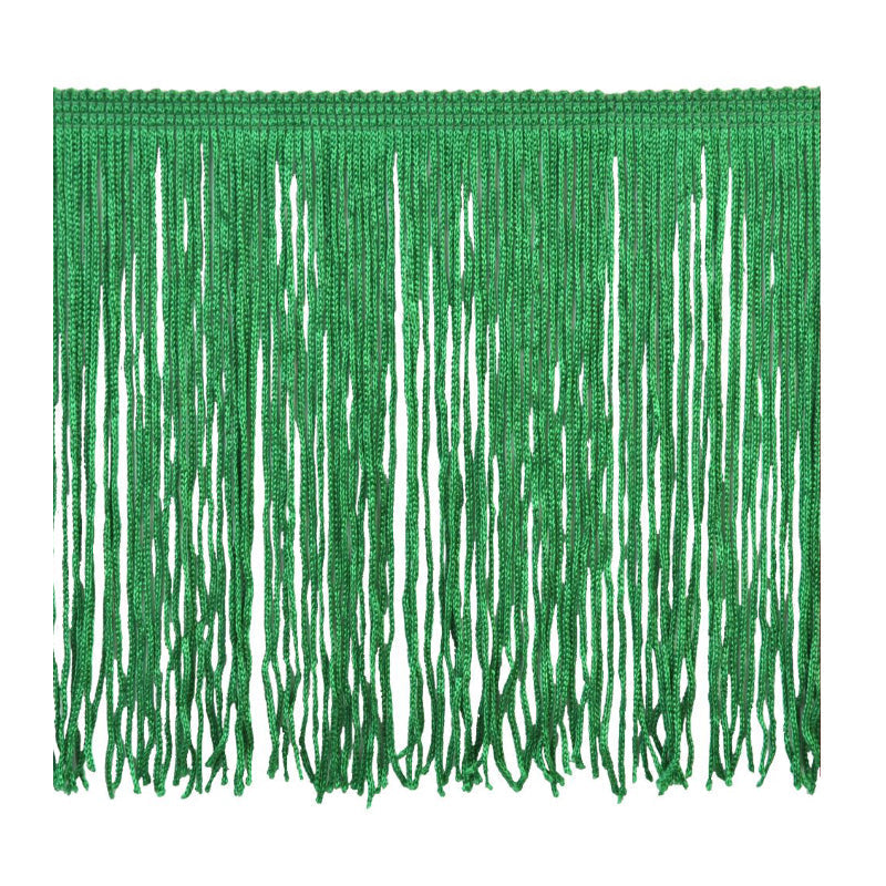 Belagio Enterprises - 6-inch Chainette Fringe (10 Yard Roll) - P-7045-15 Emerald Green
