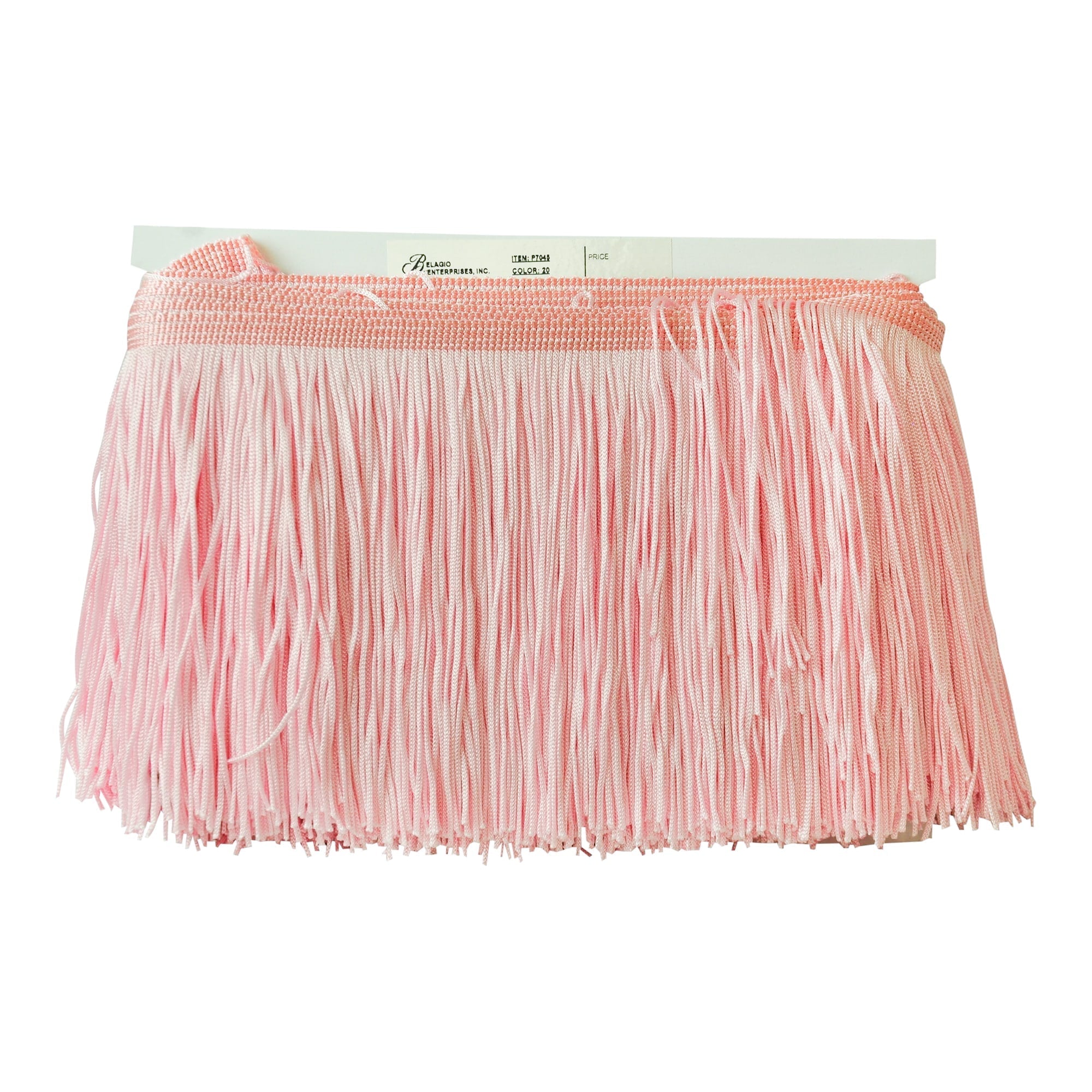 Belagio Enterprises - 6-inch Chainette Fringe (10 Yard Roll) - P-7045-20 Pink