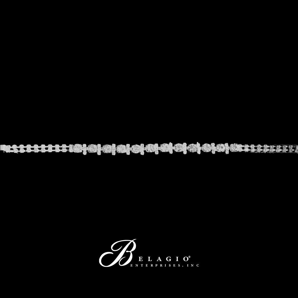 Belagio Enterprises - 6pcs Silver Rhinestone Elastic Headband - BRH-6