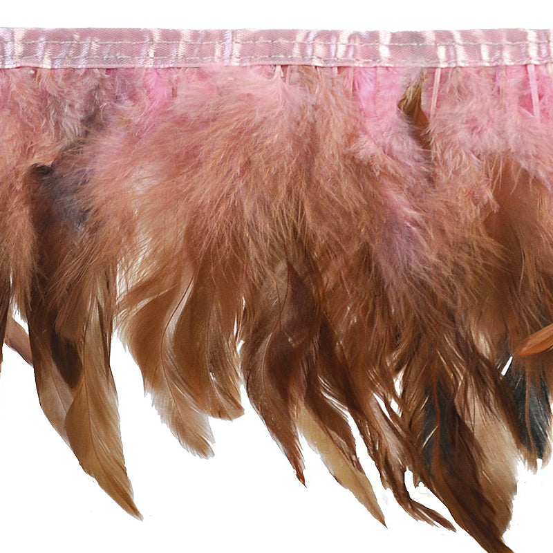 Belagio Enterprises - 9-inch Rooster Feather Trim (10 Yard Roll) - B-1135-20 Pink