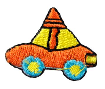 Belagio Enterprises - Assorted Appliques Orange Car (12pcs per Pack) - BM-5524