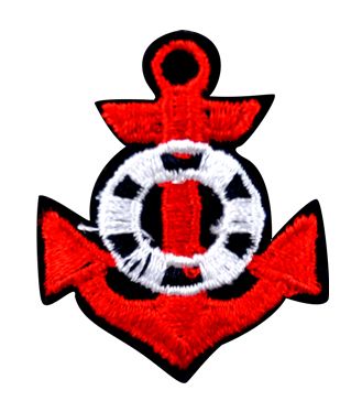 Belagio Enterprises - Assorted Appliques Red Anchor (12pcs per Pack) - BM-5539