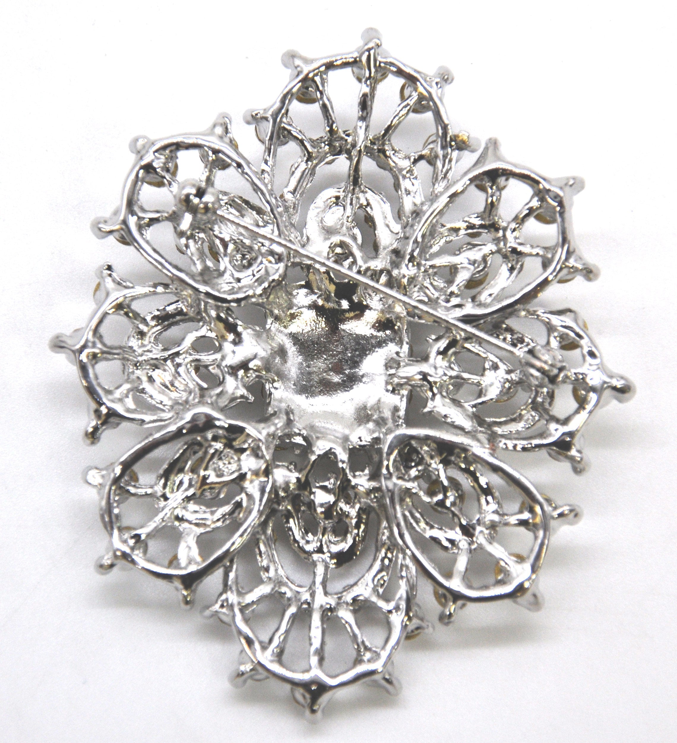 Belagio Enterprises -  Rhinestone Brooch - 2 1/2" W x 3" L - BW-140