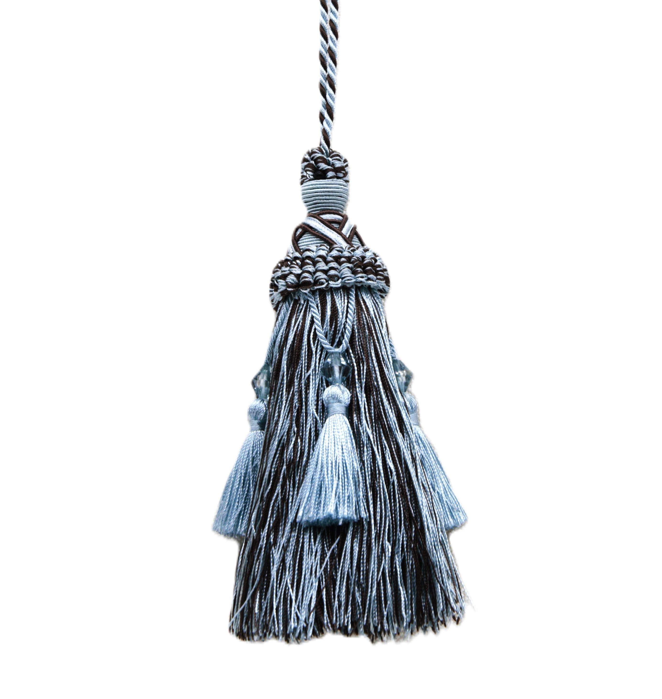 Belagio Enterprises - Single Tassel | BT-590-23/66 Teal/Chocolate