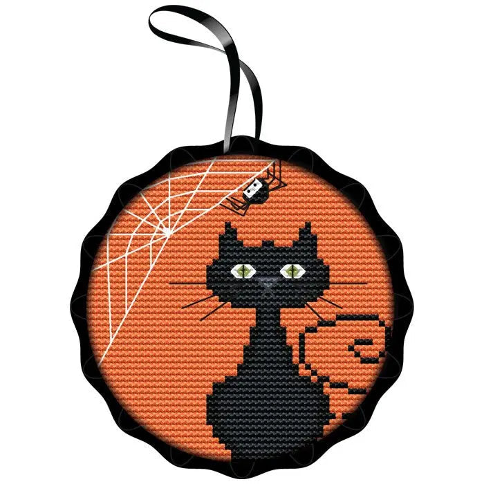 Black Cat Spooky Ornament