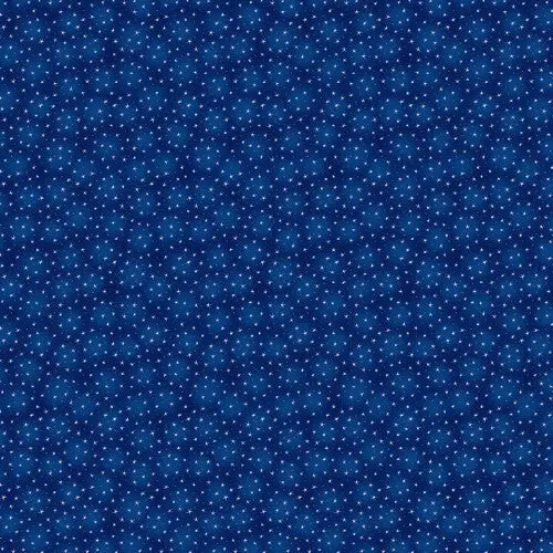 Blue Navy Starlet Cotton Wideback Fabric per yard