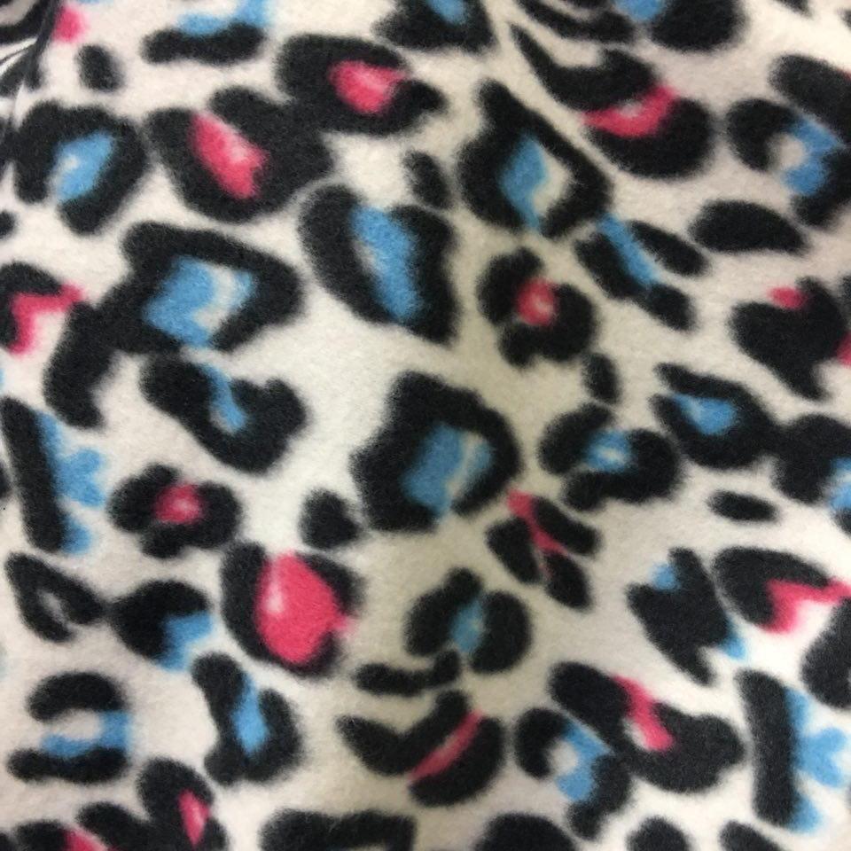 Leopard Print Fleece Fabric | Spandex Palace