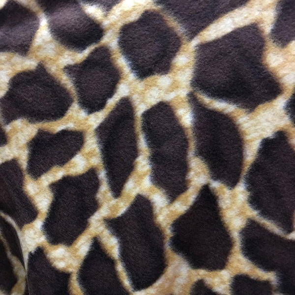 Giraffe Print Fleece Fabric