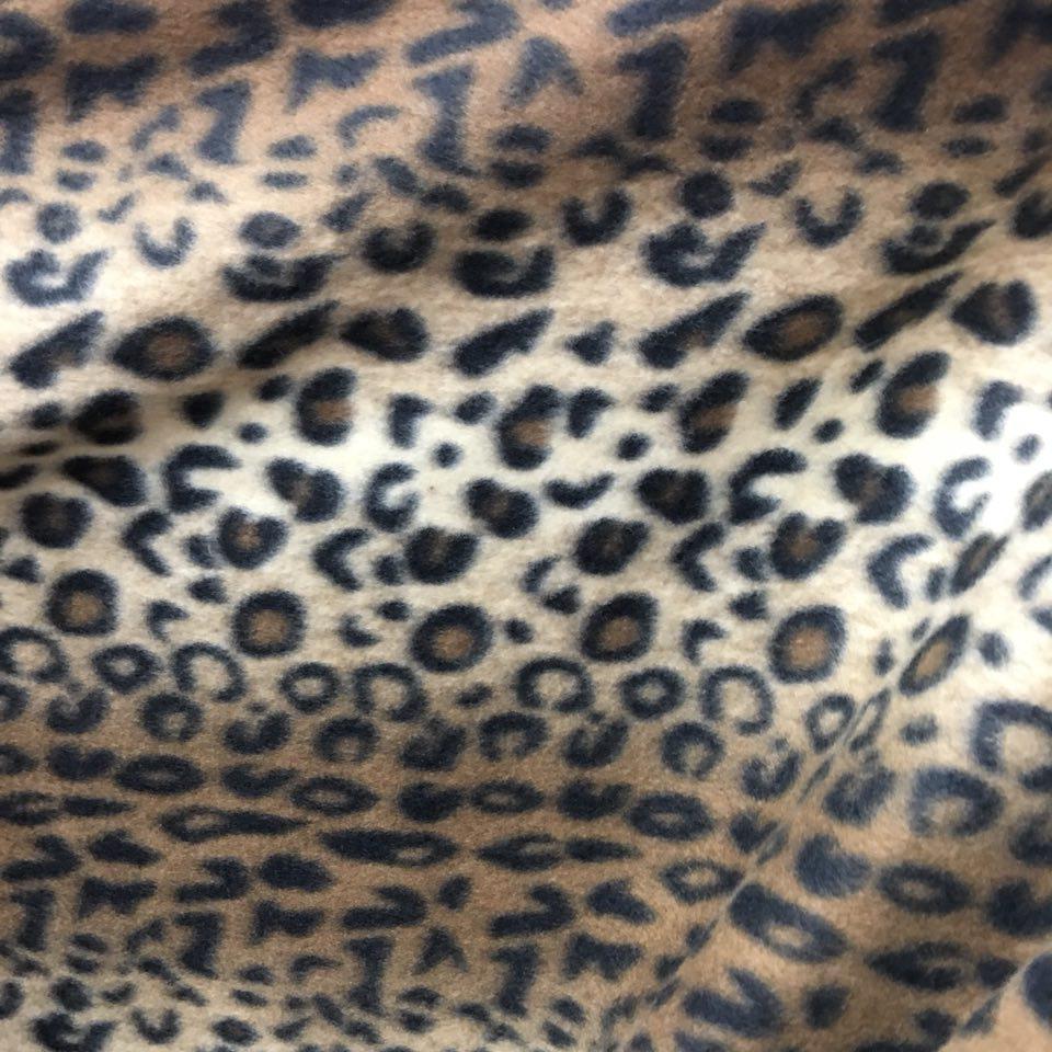 Leopard Print Fleece Fabric