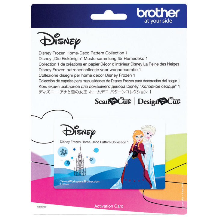 Brother ScanNCut Disney Frozen Home Deco Collection #1 - 27 Patterns