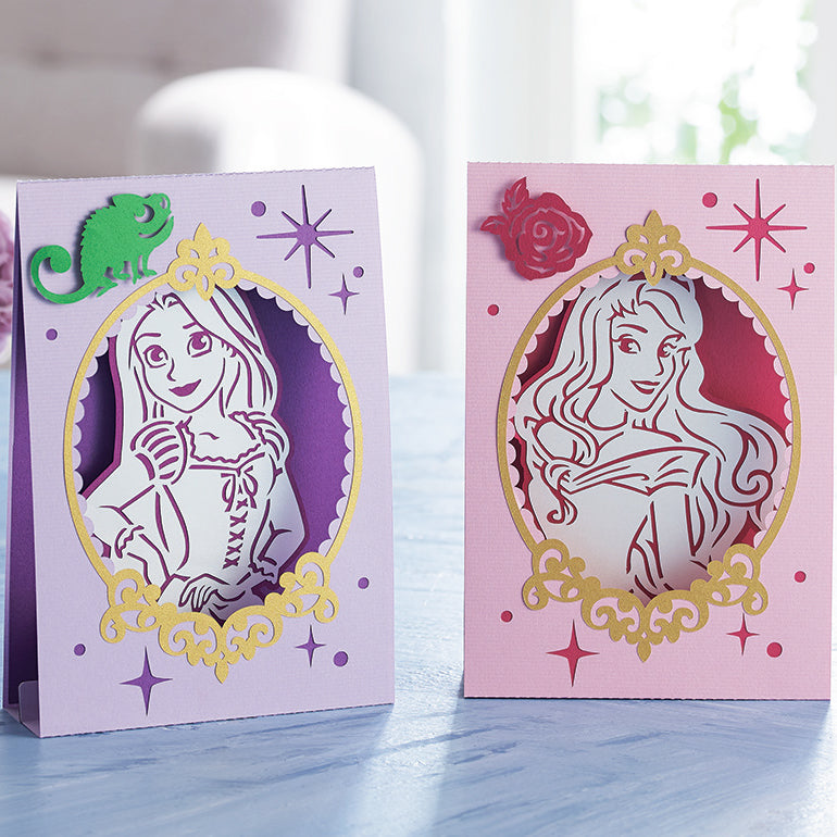 Brother ScanNCut Disney Rapunzel & Aurora Paper Design Collection - 30 Patterns