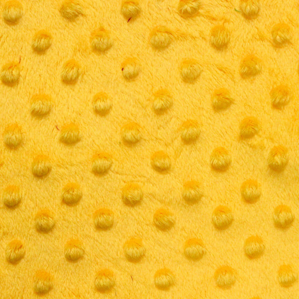 Canary Yellow Minky Dimple Dot Fabric