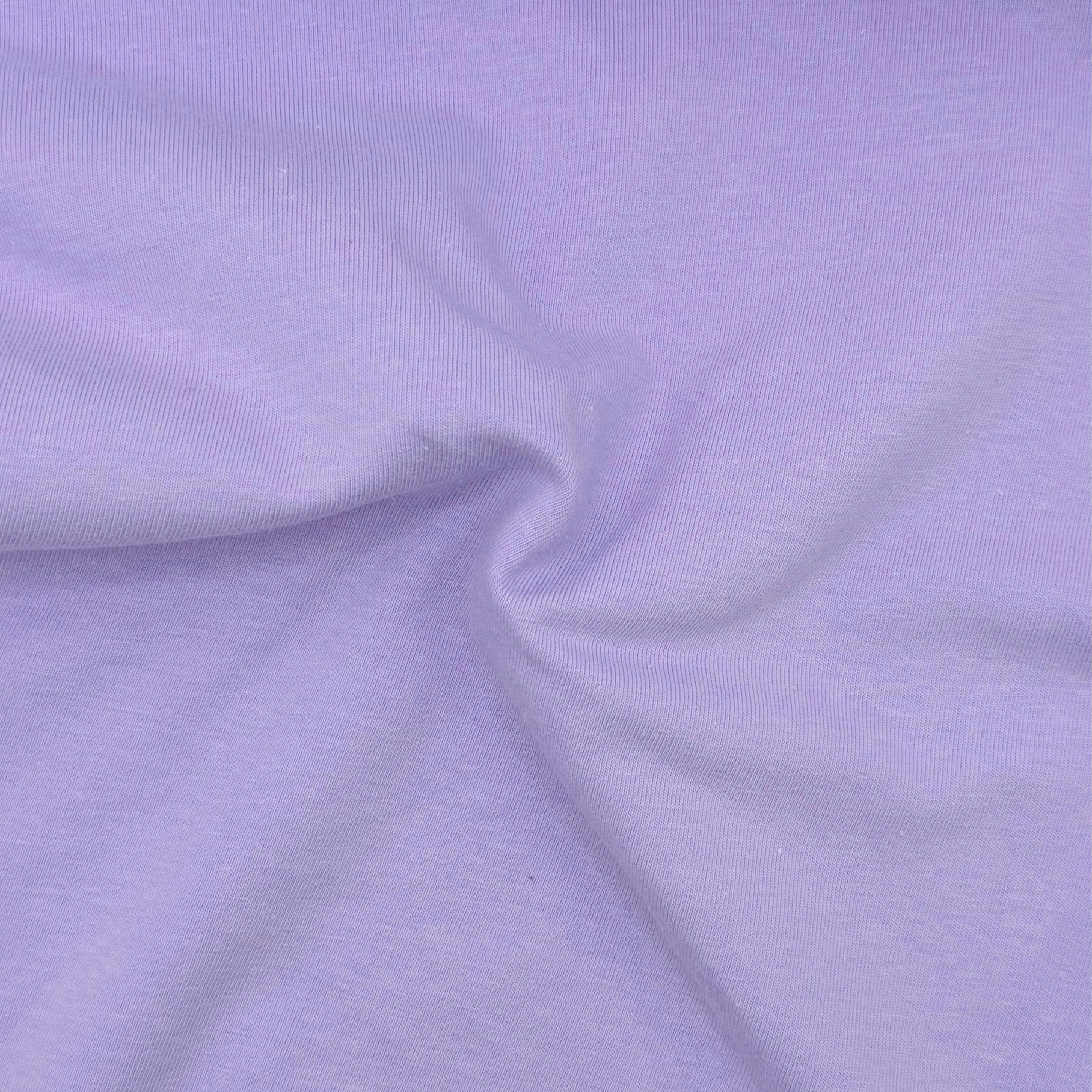 FabricLA 10 oz Cotton Spandex Jersey Knit Fabric – 4-Way Stretch | Lavender