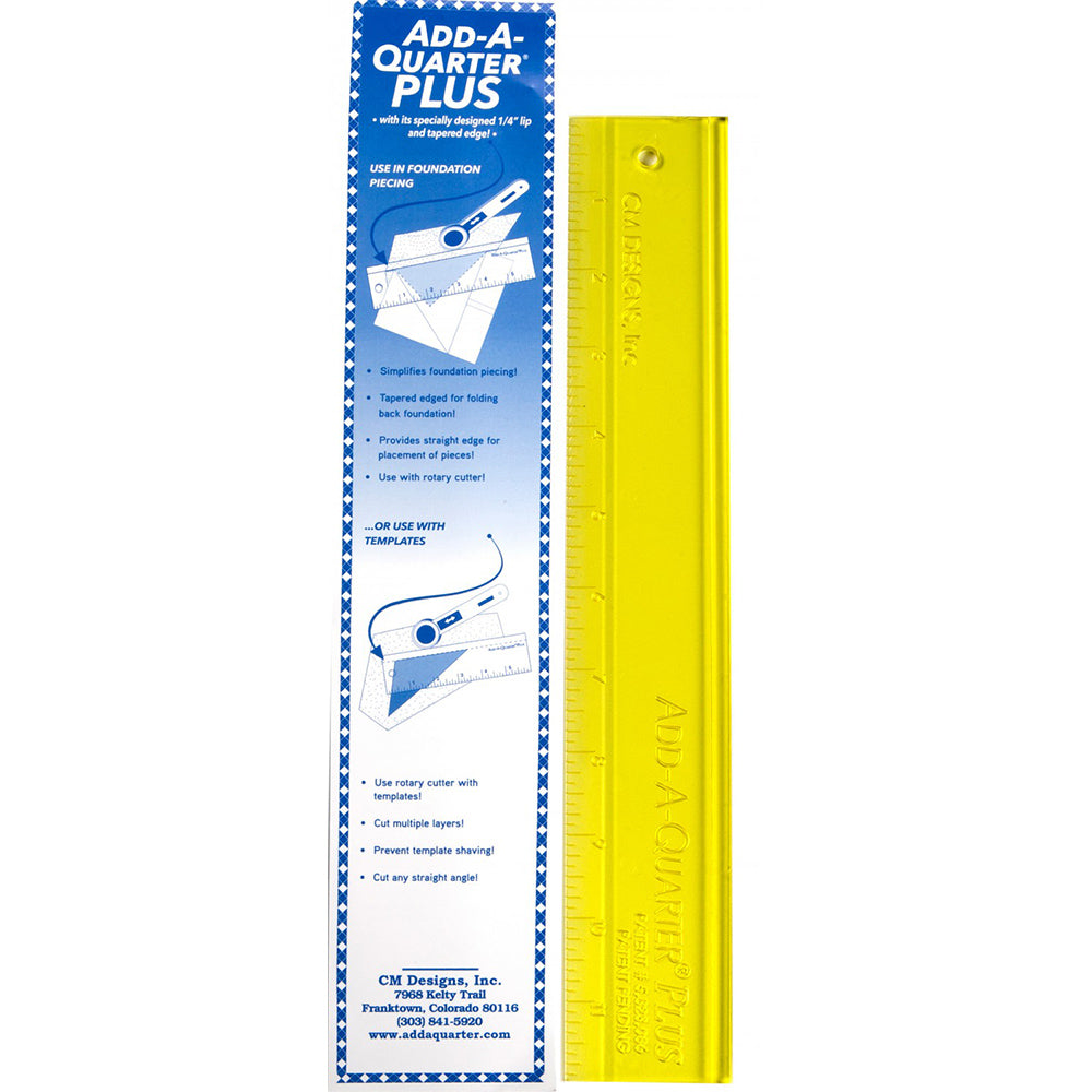 Add-A-Quarter Plus Ruler, 12"