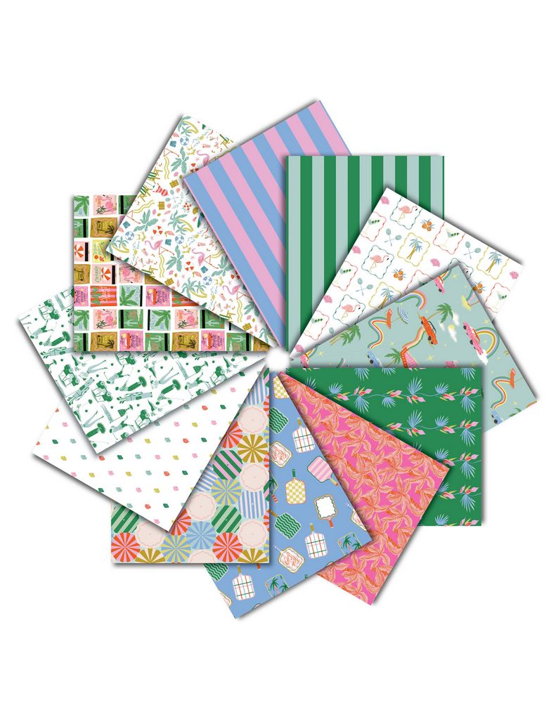Paradise Royale Fat Quarter Packs, 12 Colors
