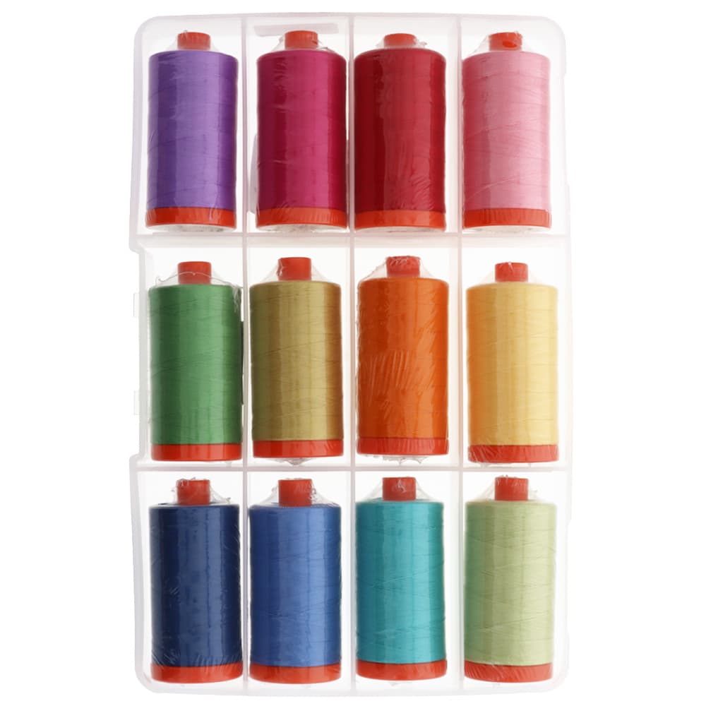 Aurifil 50wt Quilt Collection Colors Thread Kit - 12 Spools
