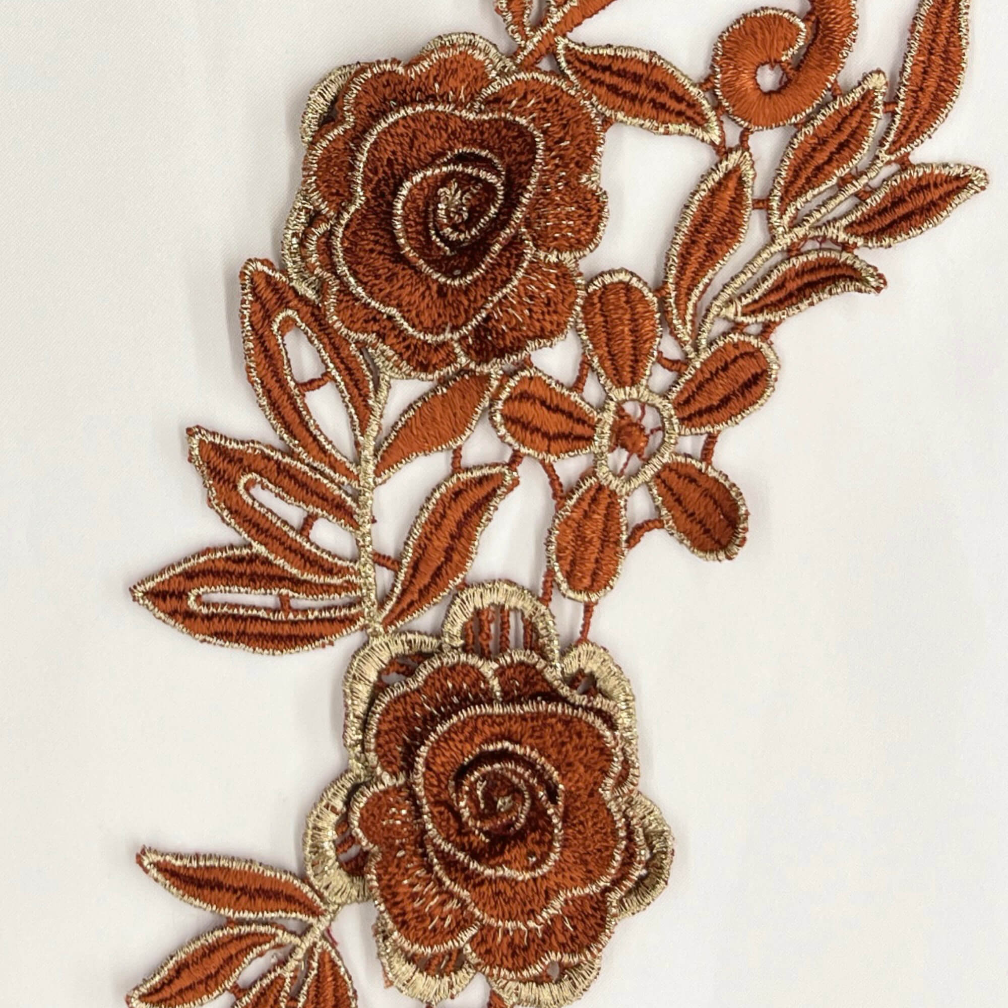 3D Floral Lace Applique Embroidered on 100% Polyester Net Mesh | Lace 3D Floral Lace Applique Embroidered on 100% Polyester Net Mesh | Lace