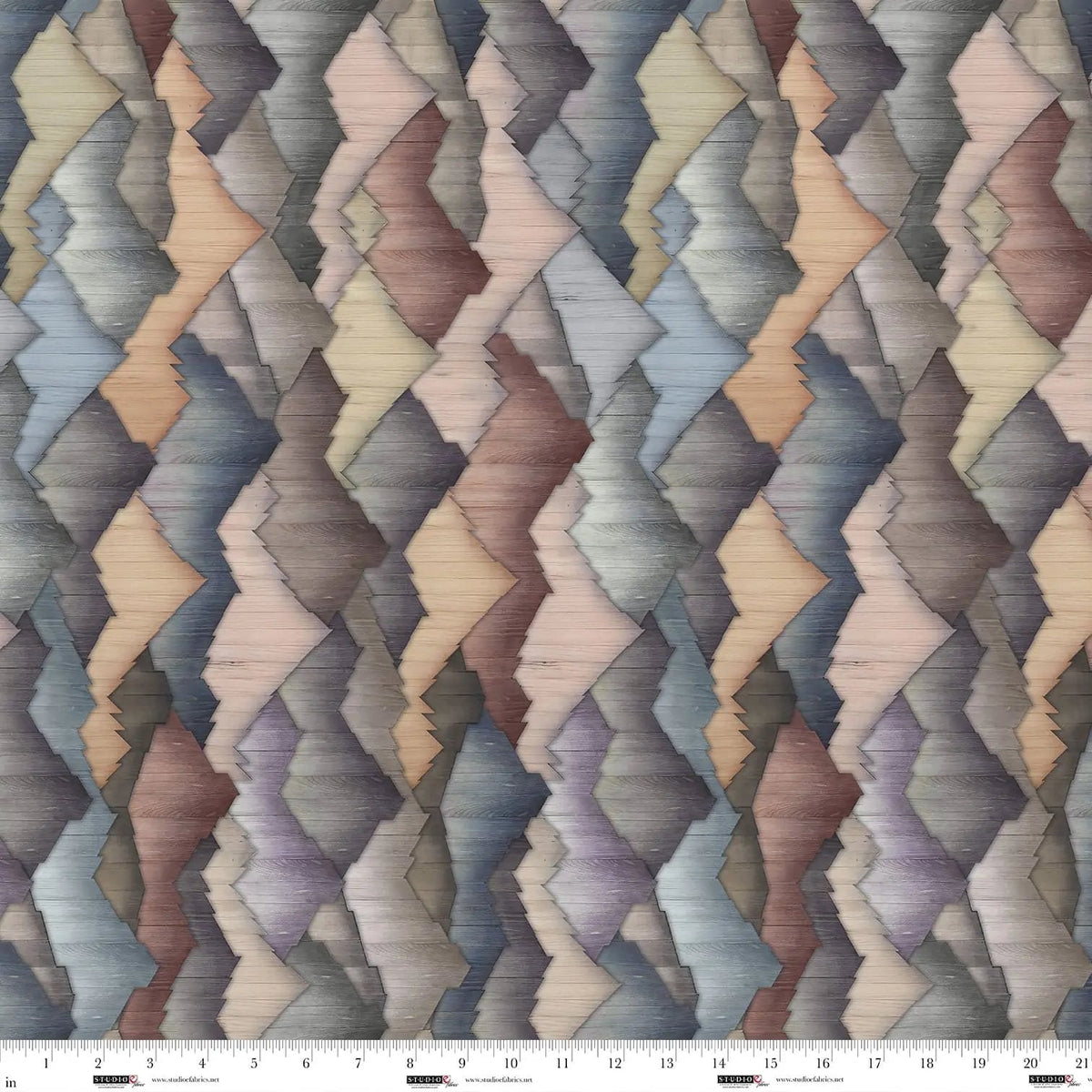 Coffee Mountains Out of the Woodwork Cotton 44"/45" Fabric Per Yard