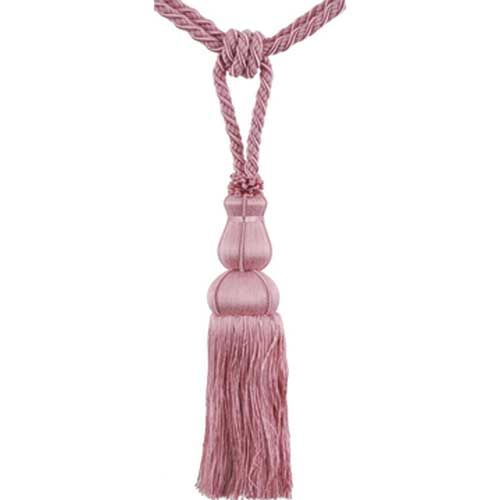 Colors Collection - 10" Length SINGLE TASSEL TIEBACK - BT-6008-08 Dusty Rose