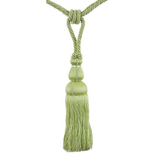 Colors Collection - 10" Length SINGLE TASSEL TIEBACK - BT-6008-41 Kiwi