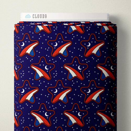 Cosmic Stars Pop Stars QC Cotton 44”/45” Fabric Per Yard