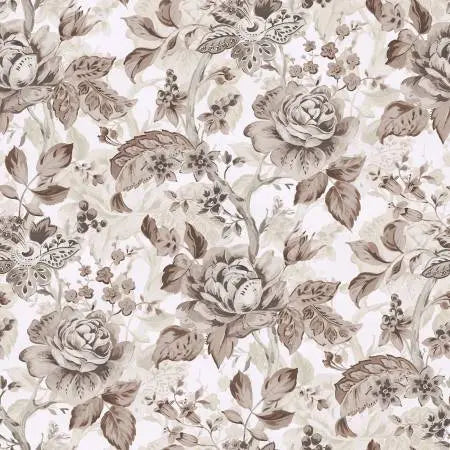 Cream Entourage Cotton Wideback Fabric per yard