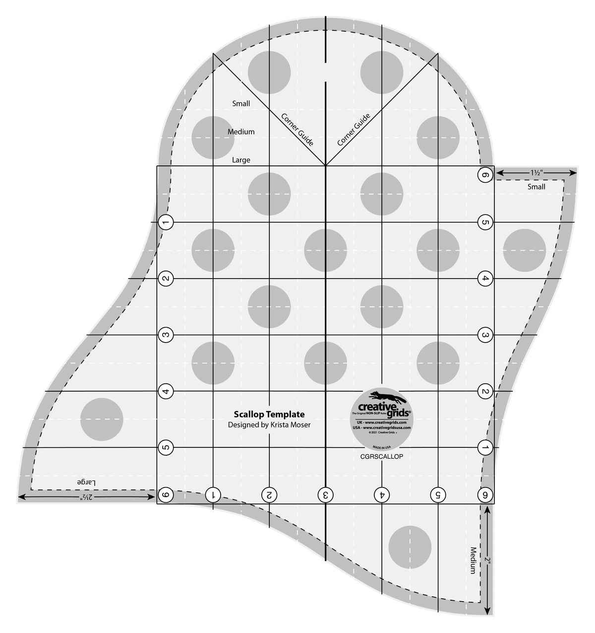 Creative Grids Scallop Template