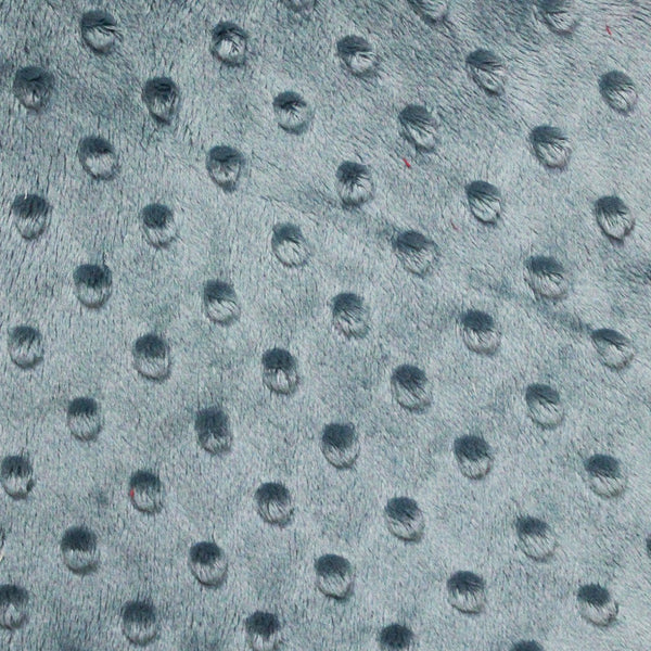 Denim Blue Minky Dimple Dot Fabric