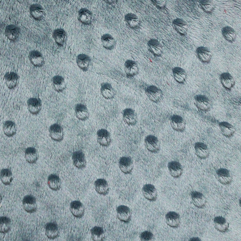 Denim Blue Minky Dimple Dot Fabric