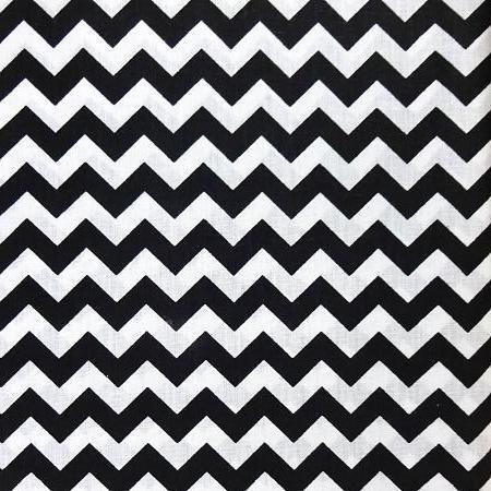 Half Inch Chevron Poly Cotton Fabric