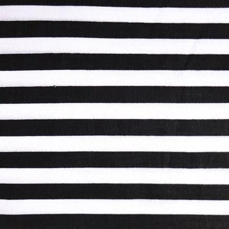 Half Inch Stripe Print Poly Cotton Fabric