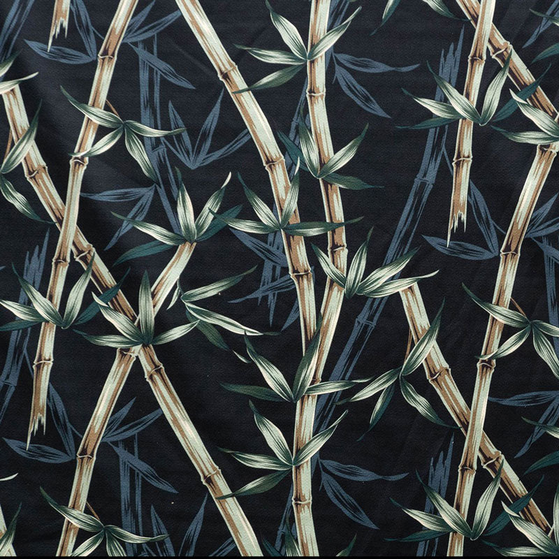 Bamboo Branches & Leaves Fabric | Upholstery