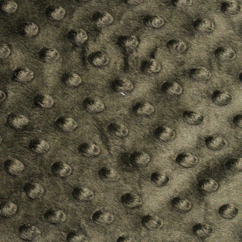 Dusty Olive Minky Dimple Dot Fabric